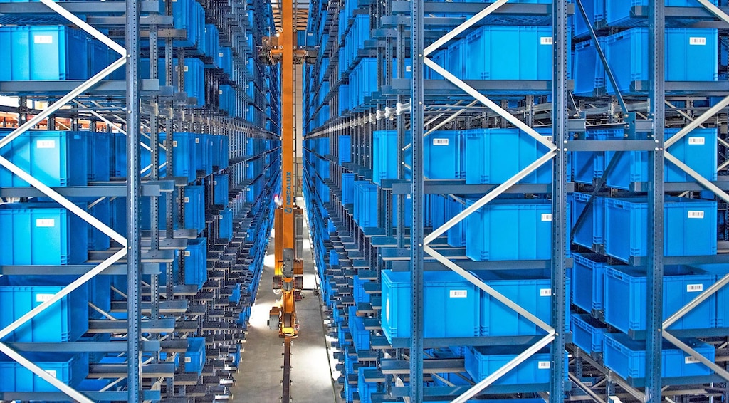 Trasloelevatori per contenitori Miniload Trasloelevatori per contenitori Miniload