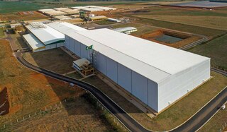Vista del magazzino automatico di Bem Brasil