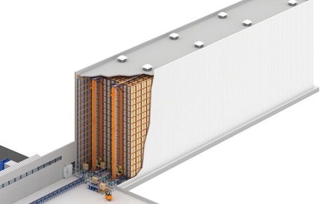 Un magazzino automatico autoportante alto 20 m per l'azienda farmaceutica brasiliana Novamed Un magazzino automatico autoportante alto 20 m per l'azienda farmaceutica brasiliana Novamed