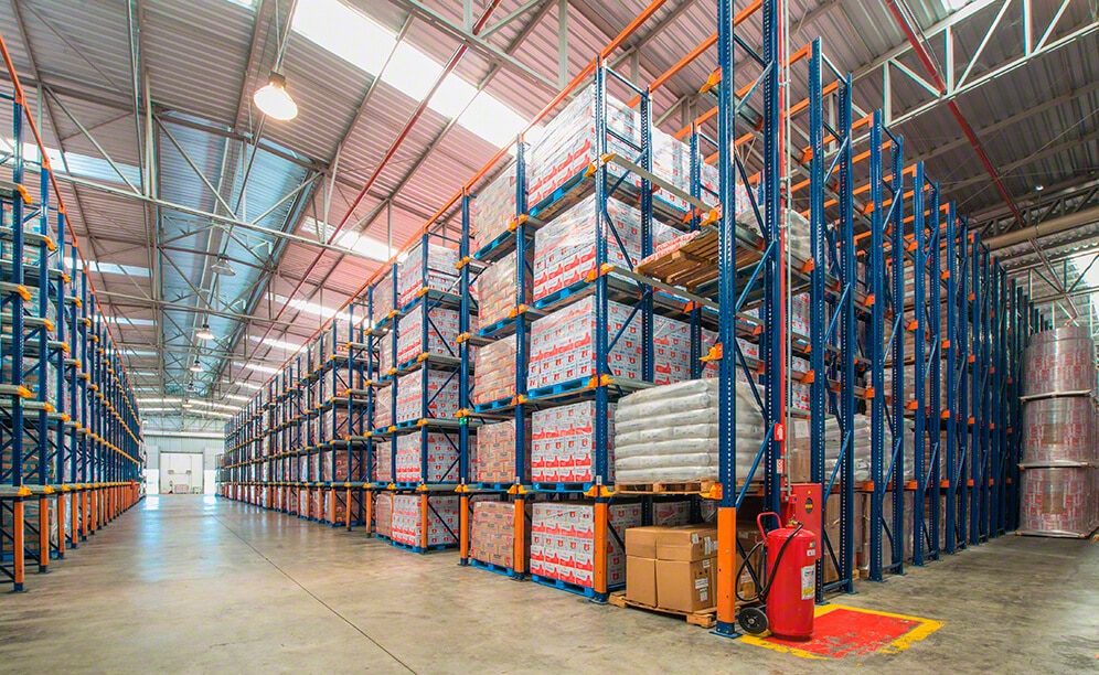Il magazzino di Lacticínios Bela Vista ha una capacità di stoccaggio di 6.320 posti pallet