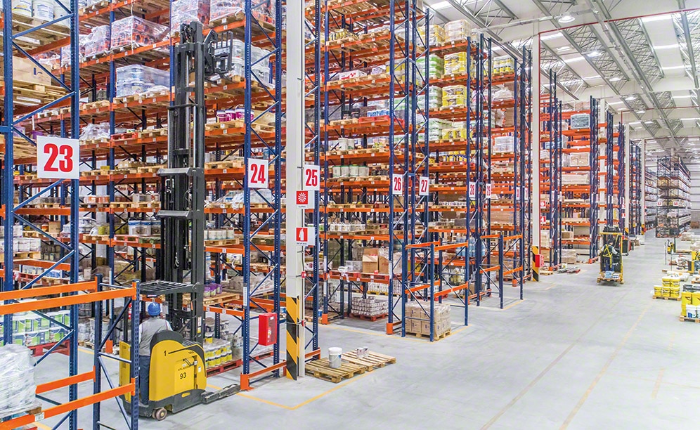 Mecalux ha attrezzato il magazzino con scaffalature portapallet, che complessivamente offrono una capacità di stoccaggio superiore a 11.600 posti pallet