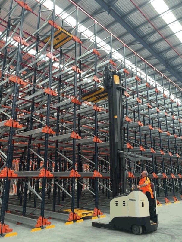 Sistema Pallet Shuttle e scaffalature cantilever di Mecalux nel magazzino di Reece in Australia