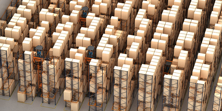 Il magazzino per pallet dell’operatore logistico Barsan in Belgio