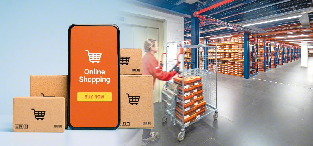 In un magazzino e-commerce si gestiscono molteplici referenze