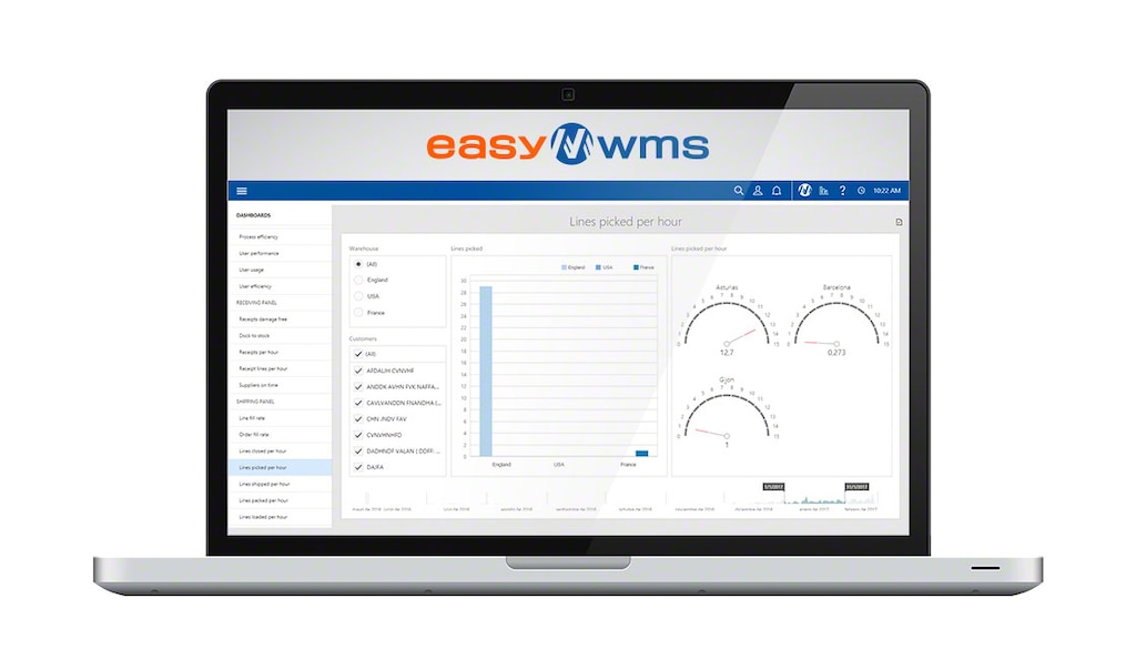 Easy WMS nella sua modalità SaaS si presenta con un’interfaccia intuitiva e facile da usare