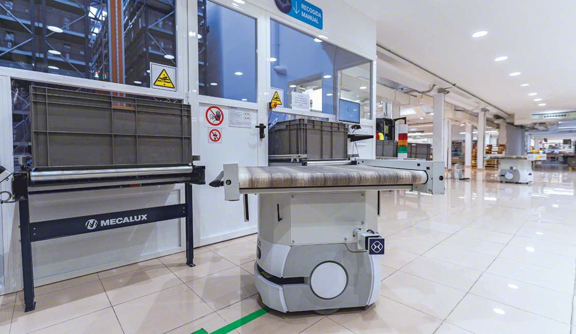 Normagrup utilizza robot di magazzino per mettere in comunicazione l’area di stoccaggio con le linee di produzione
