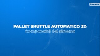 Pallet Shuttle Automatico 3D: componenti del sistema