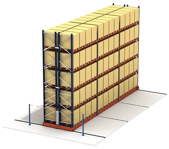 Cella di congelamento con scaffalature Movirack per far fronte alla crescita di Yiallourou Eurofoods a Cipro