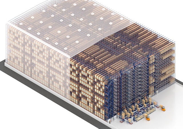 Il Four Way Pallet Shuttle ottimizza lo spazio e aumenta la capacità