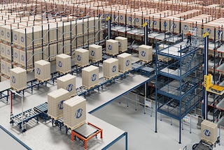 Il 4-Way Pallet Shuttle dinamizza la gestione dei carichi nei magazzini ad alta rotazione