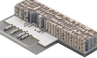Il 4-Way Pallet Shuttle ottimizza lo spazio per aumentare la capacità