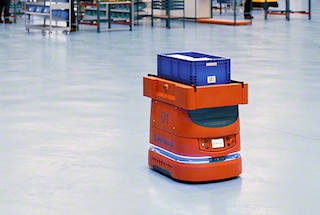 Gli AMR sono utilizzati per rifornire le linee di produzione