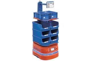 L'AMR 100 con albero è consigliato per le operazioni di picking collaborativo