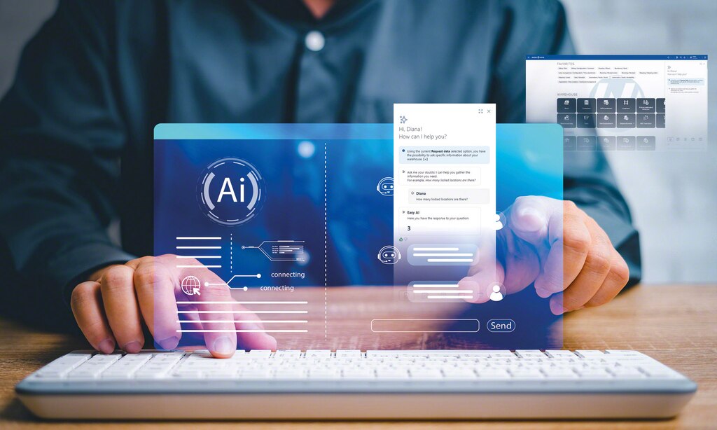 L'IA generativa in Easy WMS risponde alle richieste in modo conversazionale