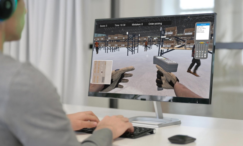 WarehouseGame Training è un magazzino virtuale estremamente realista