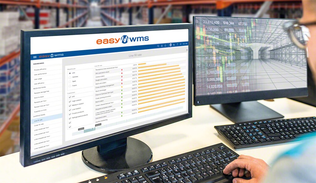 Uno dei vantaggi di un sistema WMS è la gestione dello stock in tempo reale