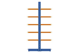Gli scaffali bifronti duplicano la capacità di stoccaggio rispetto a quelli monofronti