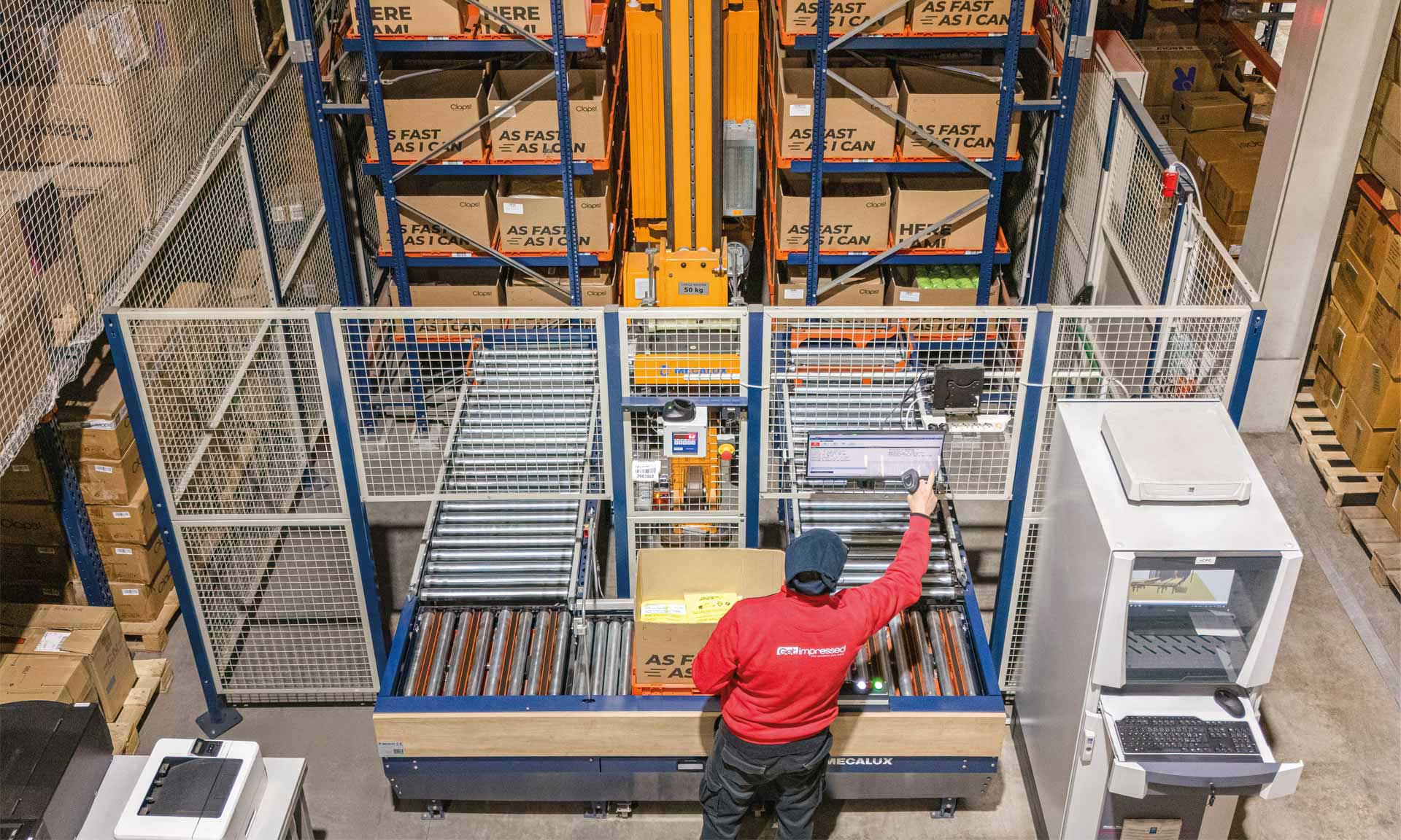 Get Impressed ottimizza la sua logistica con un magazzino Miniload a Torino