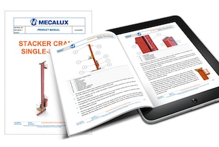 I manuali d'uso e dei prodotti agevolano il funzionamento dei sistemi di Mecalux