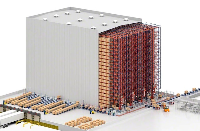 Le scaffalature costituiscono la struttura dell’autoportante