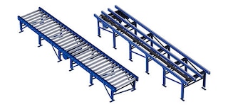 I convogliatori ad accumulo sequenziale utilizzano fotocellule per separare i pallet tra di loro