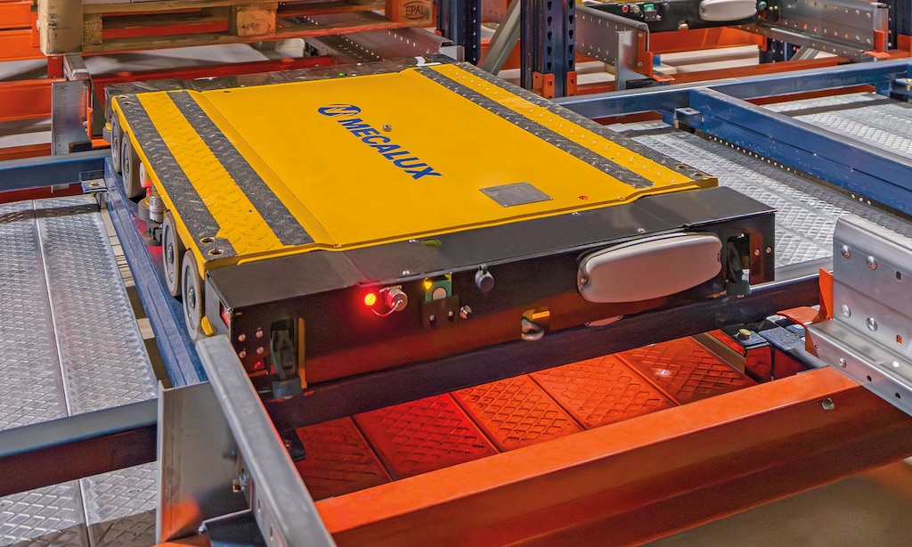 Nuovo magazzino automatizzato di GBS in Francia per la gestione di 650 referenze di birre speciali con il Pallet Shuttle automatico 3D