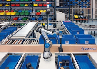 Mecalux lancia un sistema robotizzato per la preparazione degli ordini con la tecnologia dell’intelligenza artificiale di Siemens Mecalux lancia un sistema robotizzato per la preparazione degli ordini con la tecnologia dell’intelligenza artificiale di Siemens