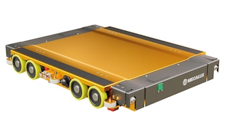La navetta elettrica multidirezionale è dotata di 12 ruote di traslazione e 10 di contrasto che garantiscono un funzionamento fluido e veloce La navetta elettrica multidirezionale è dotata di 12 ruote di traslazione e 10 di contrasto che garantiscono un funzionamento fluido e veloce