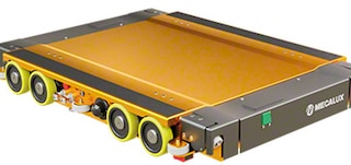 La piattaforma di elevazione permette di trasportare il pallet all’interno dei canali