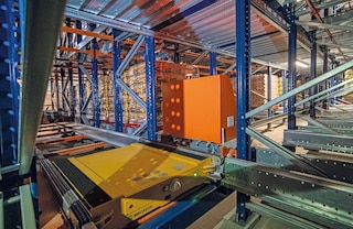 Ogni navetta percorre il livello assegnato per muovere lo shuttle tra i differenti canali Ogni navetta percorre il livello assegnato per muovere lo shuttle tra i differenti canali