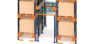 Protezioni sottopassaggi nelle scaffalature Pallet Shuttle