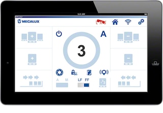 Il sistema di controllo del Pallet Shuttle offre una grande quantità di funzioni