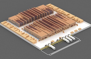 Con il sistema Pallet Shuttle è possibile configurare canali di stoccaggio a grande profondità