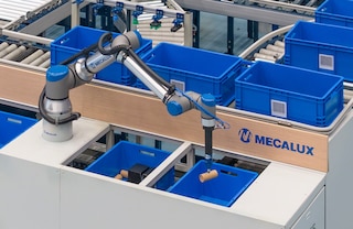 Il picking robot di Mecalux automatizza completamente la preparazione degli ordini