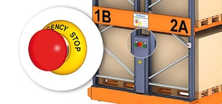 I funghi di sicurezza bloccano completamente il funzionamento delle scaffalature Movirack