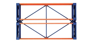 Le controventature rinforzano la rigidità longitudinale delle basi mobili delle scaffalature Movirack