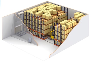 L’implementazione di scaffalature mobili in celle frigorifere favorisce il risparmio energetico