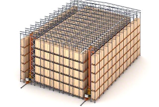 Le scaffalature a gravità possono sostenere la struttura dell’edificio dei magazzini autoportanti