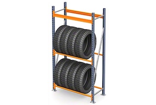 Scaffalature M7 con livelli formati solo da correnti