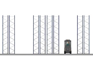 Scaffalature portapallet a singola profondità