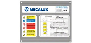I cartelli di portata contengono le informazioni tecniche delle scaffalature push-back