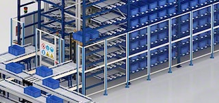 Le recinzioni di sicurezza limitano l’accesso al blocco di scaffalature
