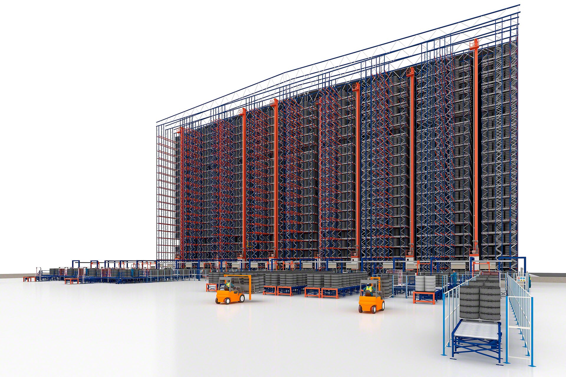Il sistema Pallet Shuttle con trasloelevatore è efficace per prodotti di industrie e settori diversi