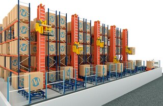 I trasloelevatori trilaterali automatici sono una soluzione ideale per automatizzare i magazzini non molto alti