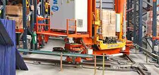 Il sistema di giro in curva si utilizza anche per il cambio di corsia dei trasloelevatori