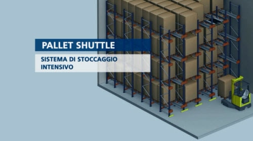 Pallet Shuttle: Stoccagio intensivo semiautomatico Pallet Shuttle: Stoccagio intensivo semiautomatico