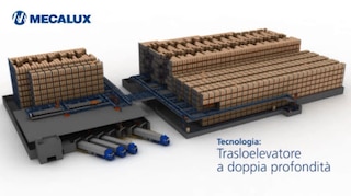 Trasloelevatori per pallet doppia profondita