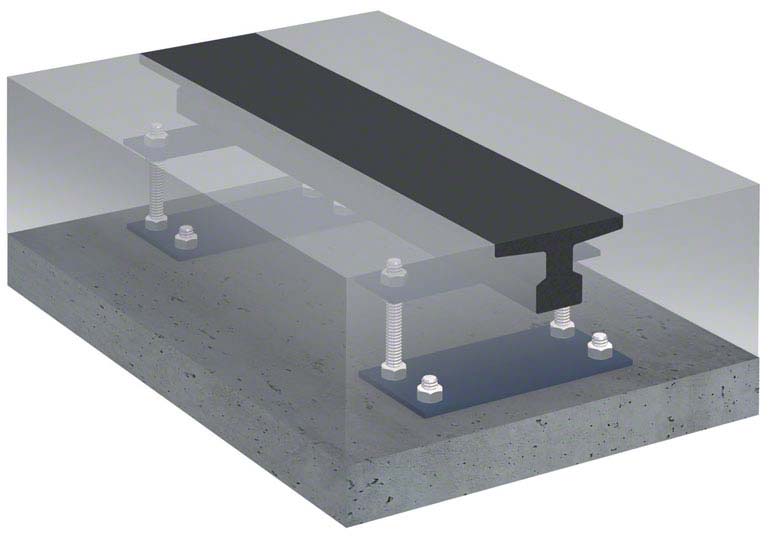 Binario di rotolamento delle scaffalature mobili