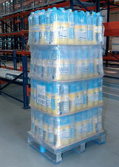 Dettaglio di un pallet.