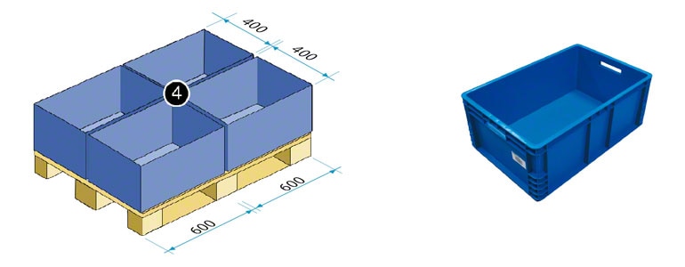 Contenitore Eurobox 600x400